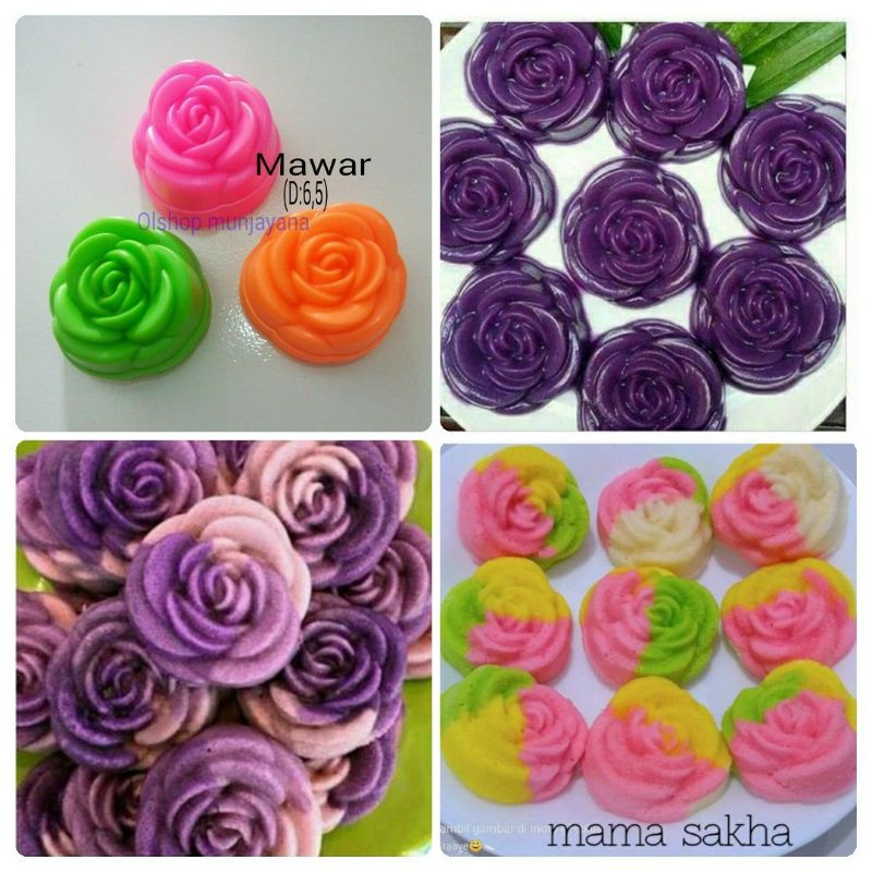 Cetakan Puding Mawar