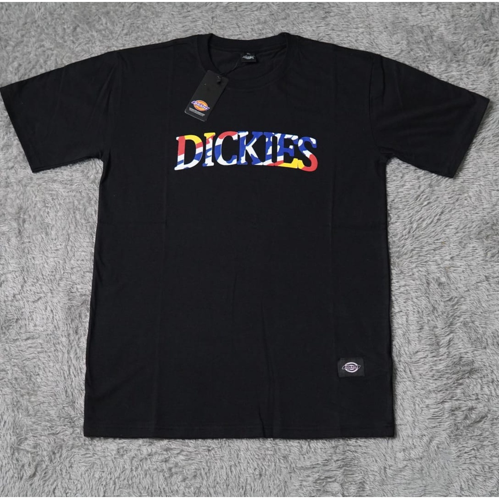 Kaos Tshirt Dickies Script Fulltag &amp; Label