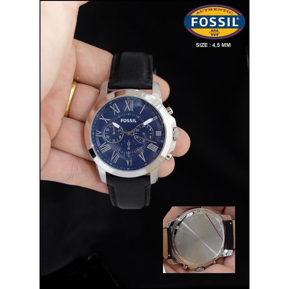 Jam Tangan Pria Merk Fossil Fs 4990 / Fs4990 Original Free Yes