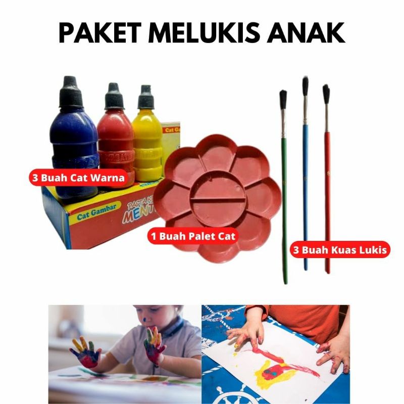 

Pasta Kreatif Mentari Cat Anak Non Toxic Fingerpaint Melukis Anak