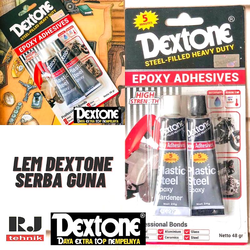 

Dextone Lem Besi Steel-Filled Epoxy Adhesives 5 Minutes