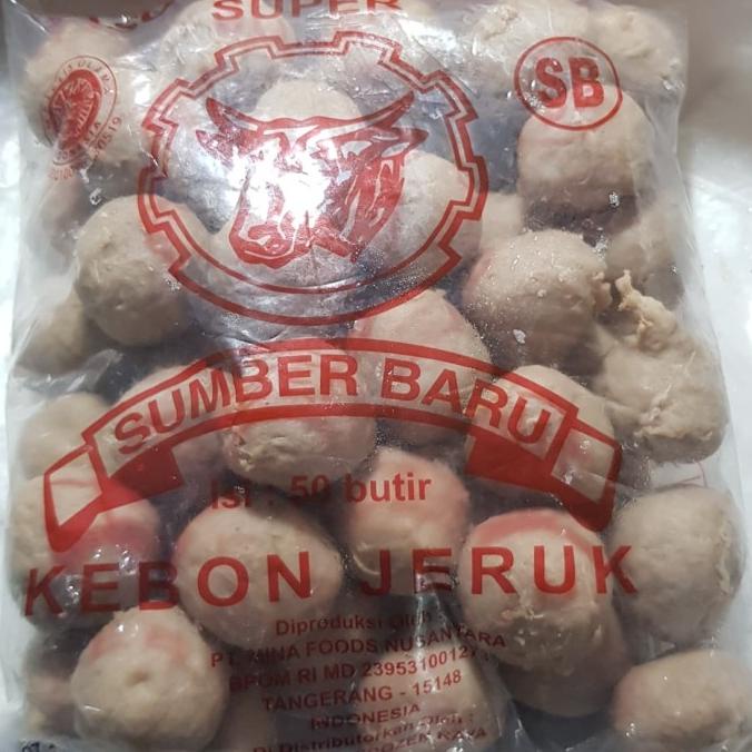

MAKANAN BEKU / BAKSO KEBON JERUK SB 730GR (50 BUTIR) NON COD