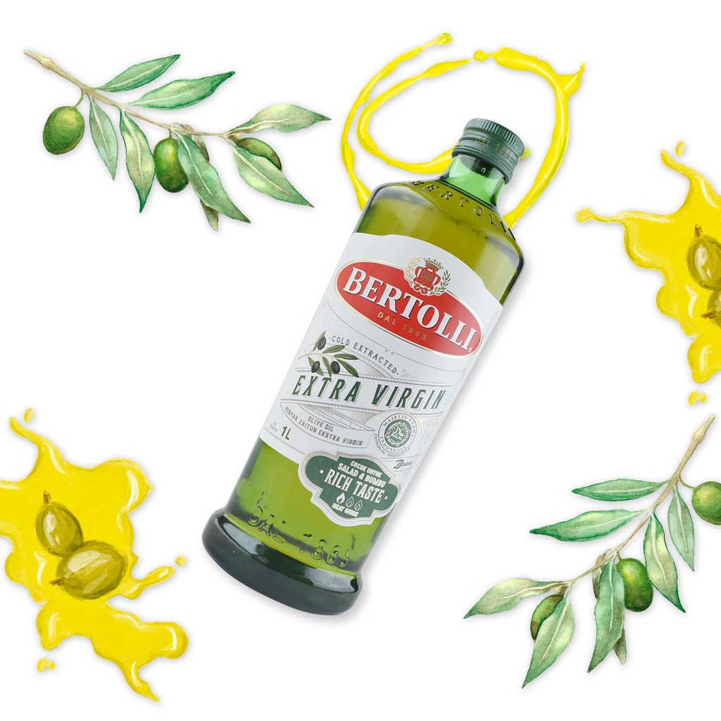 Bertolli 100% Extra Virgin Olive Oil - 1 Liter