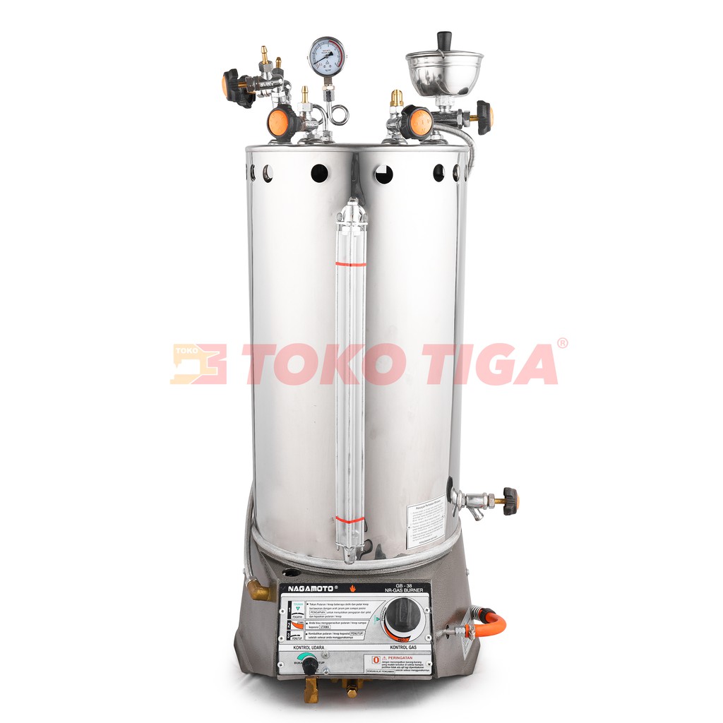 Setrika Uap - Steam Boiler Laundry Otomatis 35 Liter NAGAMOTO GB-38M