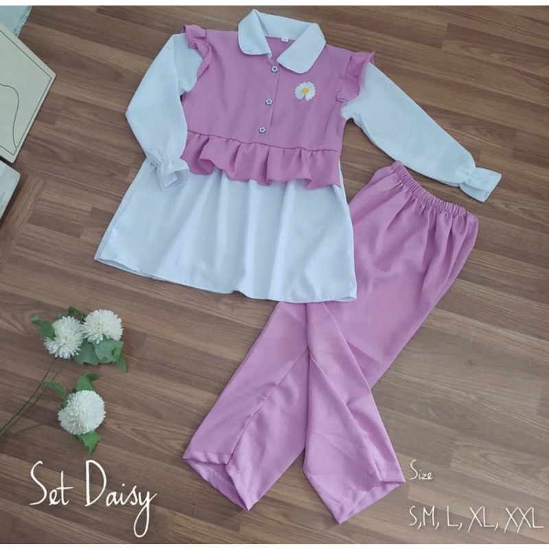 setelan baju panjang anak setelan perempuan 1-5 tahun