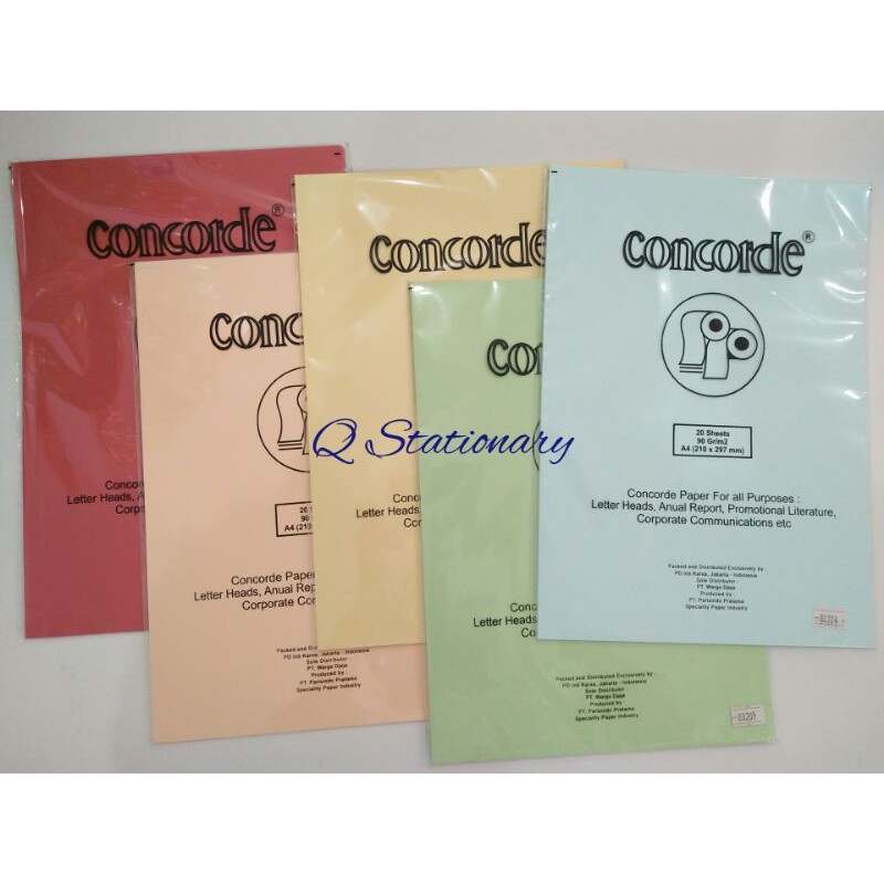 Kertas Concorde ukuran A4 1 pak