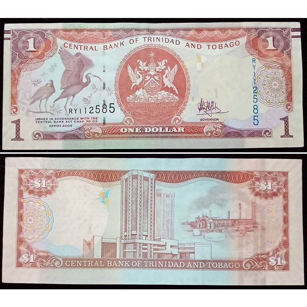 Uang Kuno Trinidad and Tobago 1 Dollar Tahun 2006