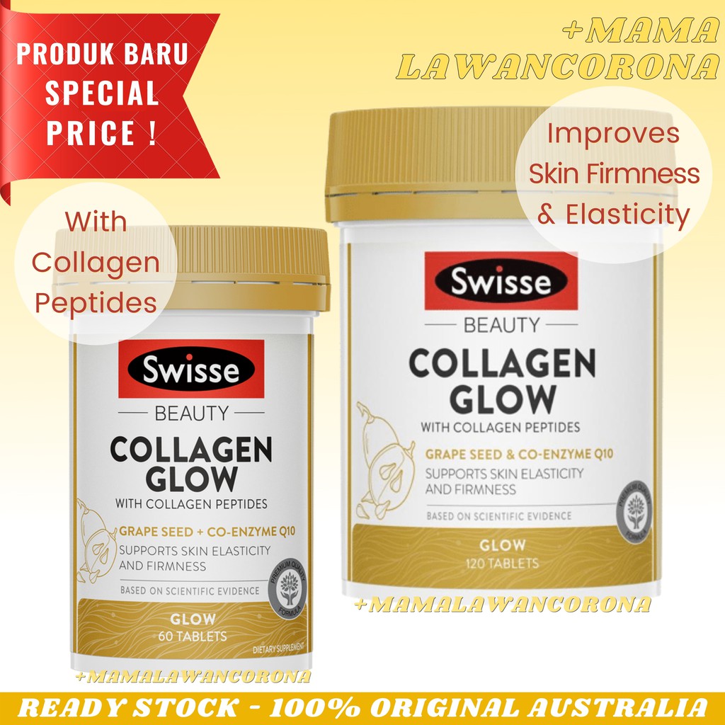 SWISSE Beauty Collagen Glow With Collagen Peptides 60 120 Tablets Tablet AUSTRALIA