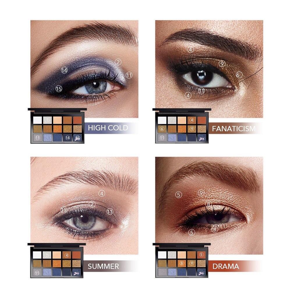 Banxeer BX18 Glamour Eyeshadow Glitter Berkilau 15 Warna