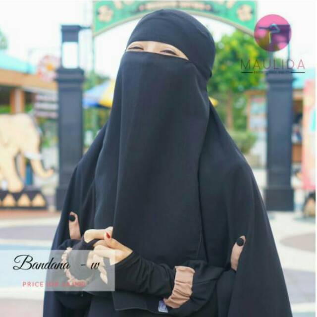 NIQAB BANDANA WOOLPEACH/cadar bandana/cadar bandana murah/cadar bandana murah