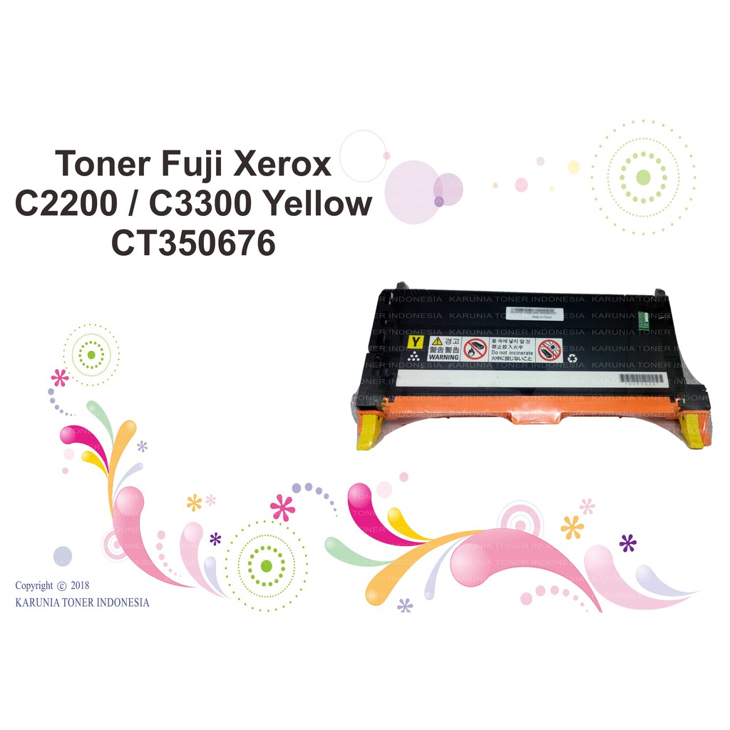 Toner Fuji Xerox C2200 C3300 Yellow CT350676