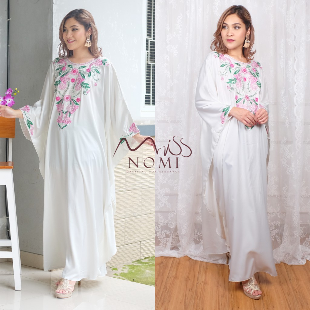 kaftan satin polos