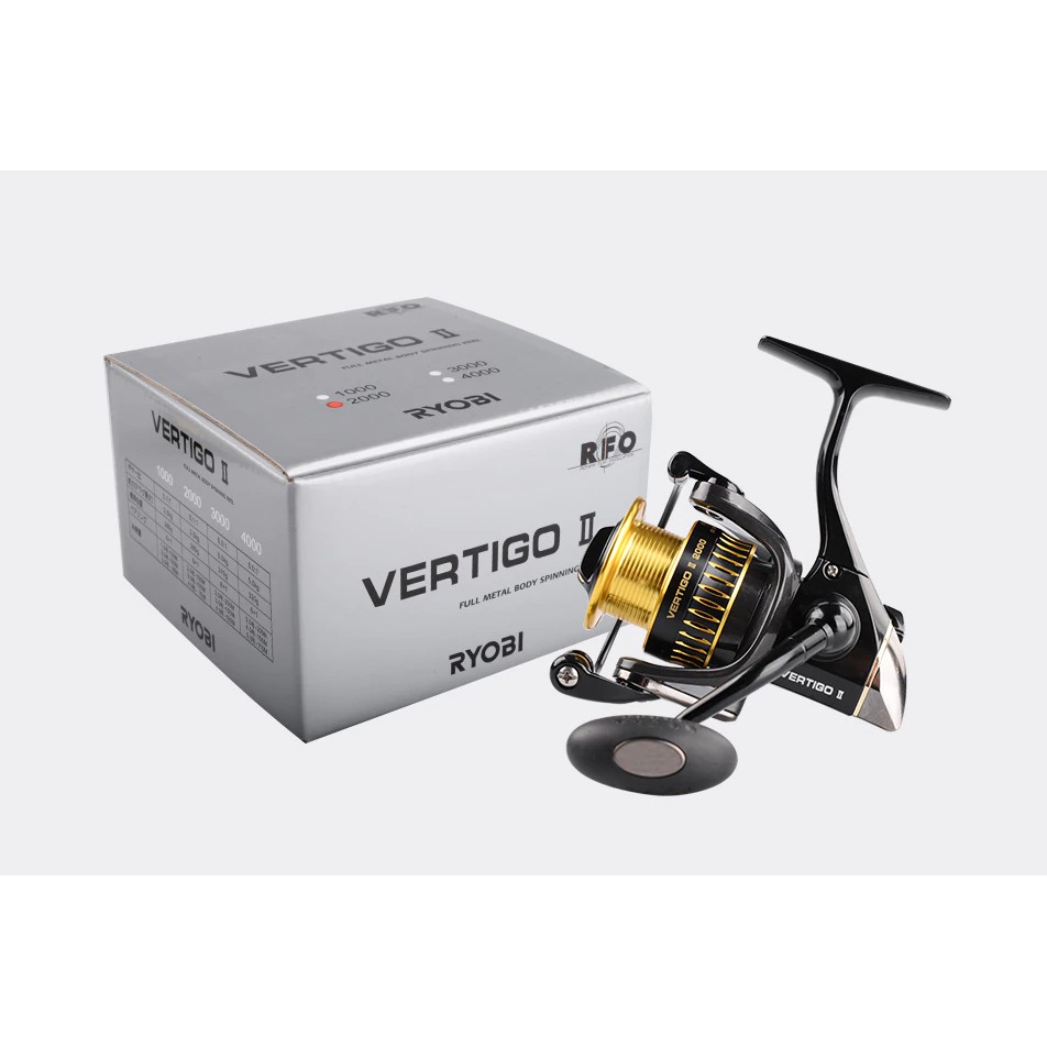 Reel Ryobi Vertigo II Power Handle 7 Bearing Ril Pancing Spinning Full Metal 2000 3000 4000 Original