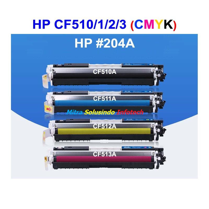 Cartridge Toner Compatibe HP CF510A CF511A CF512A CF513A Printer HP Color LaserJet 204A PLUS CHIP