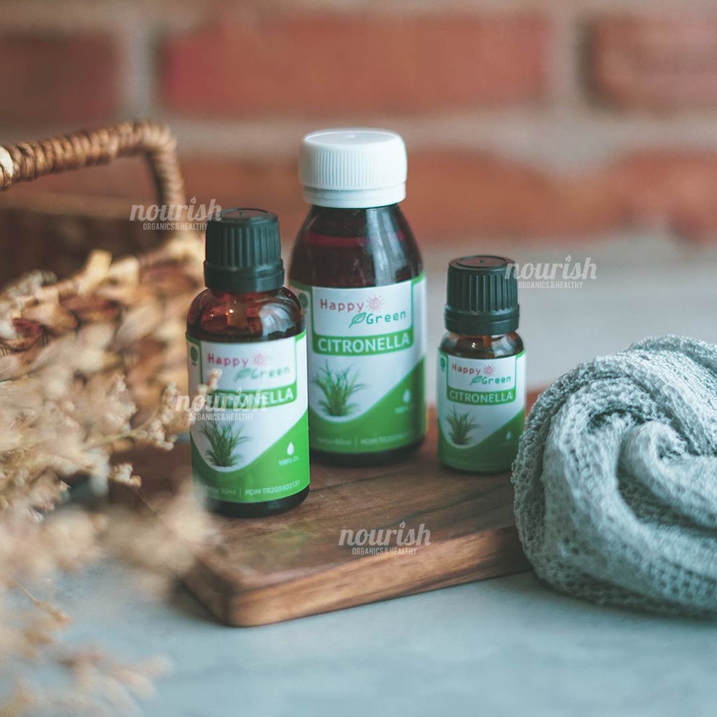 Happy Green Citronella Essential Oil (10ml) - Minyak Sereh Wangi