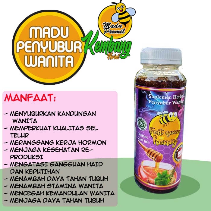 Madu Penyubur Wanita Fert Queen Honey Madu Kesuburan Wanita