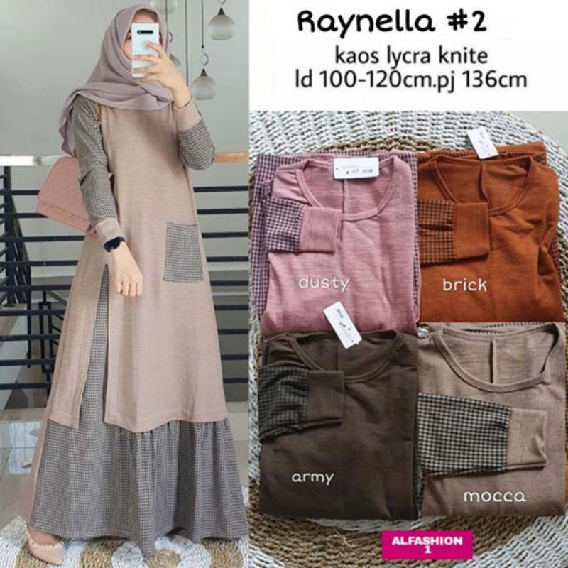RAYNELLA 2 MAXY//Matt kaos Lycra Knite Kombi Salur