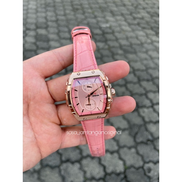 Jam Tangan Expedition E 6782 Original Pink Rosegold Wanita / Cewek