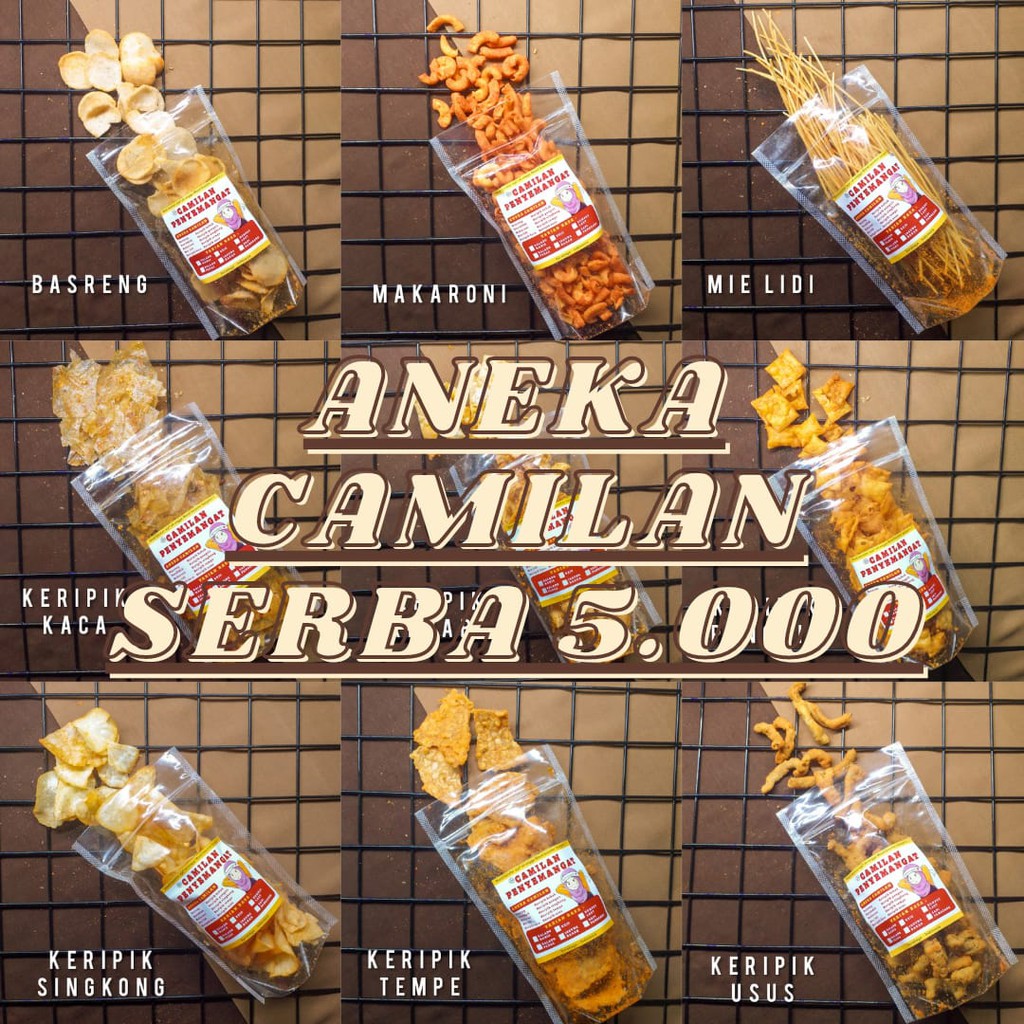 

Camilan Penyemangat/Makanan Ringan/Jajan Kekinian