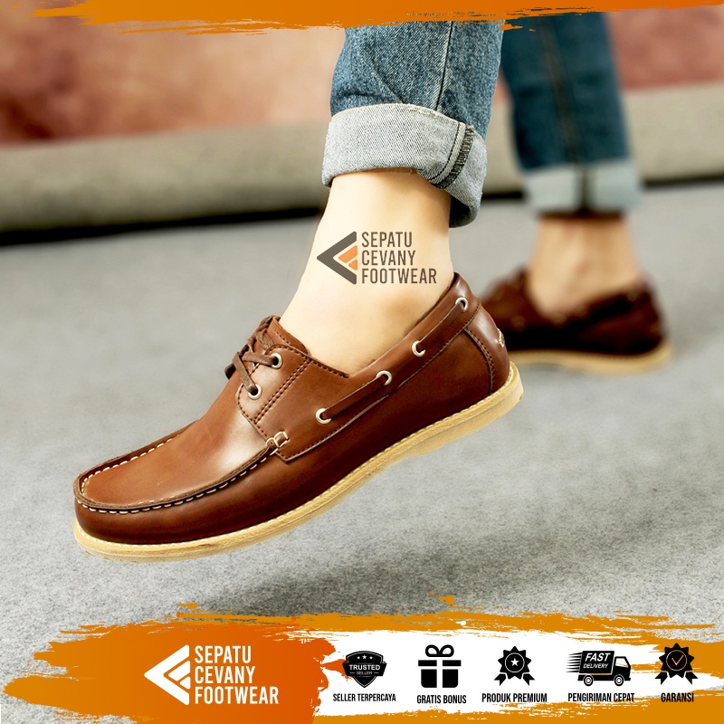 SCF x BARBO - Sepatu Sneakers Kulit Kasual Original Unisex Pria Wanita Warna Cokelat Hitam Tan Ukura
