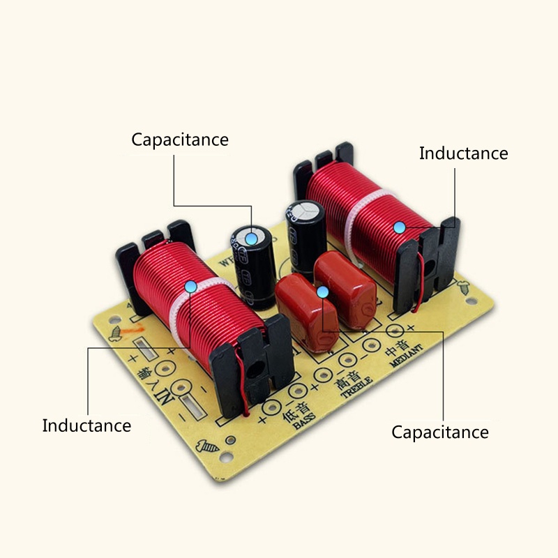 Bt WEAH-305 Pembagi Frekuensi Speaker 3arah 150W HiFi Crossover Modul Filter Untuk Modifikasi Speaker Rumah DIY