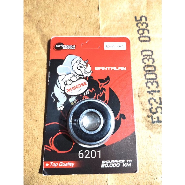 bearing laher roda 6201 RS tutup karet semua motor