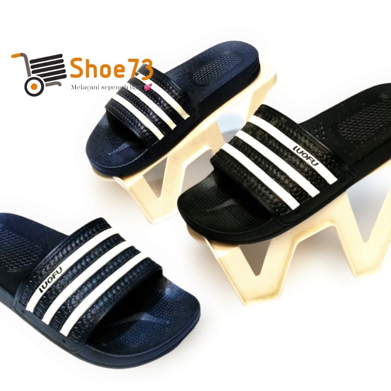 LUOFU 1106 - k1 ORIGINAL, Sandal slop jelly pria. Sendal slop cowok impor