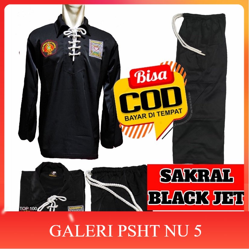 SERAGAM SAKRAL PSHT-SAKRAL WARGA JET BLACK PSHT- SAKRAL WARGA PSHT BLACK JET