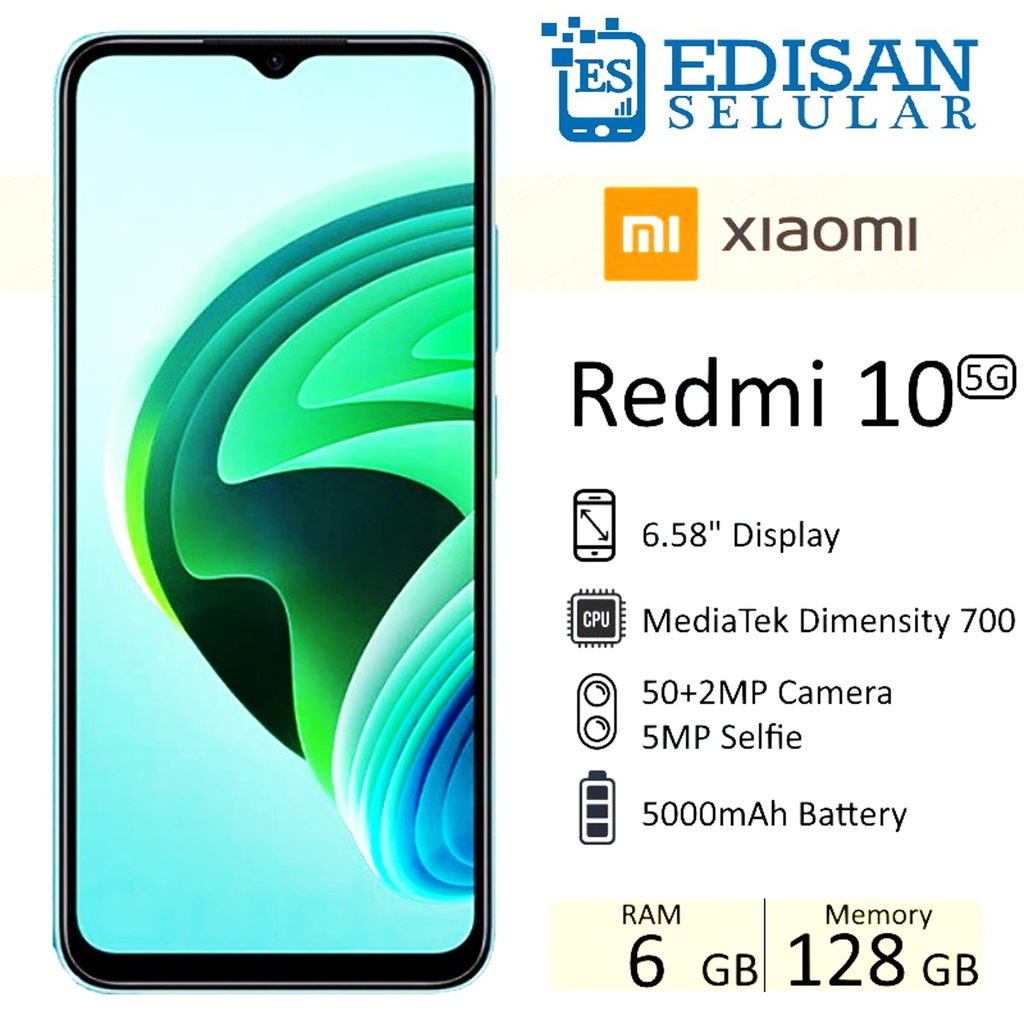 Xiaomi Redmi 10 5G 6/128 GB &amp; 4/128 GB Garansi Resmi