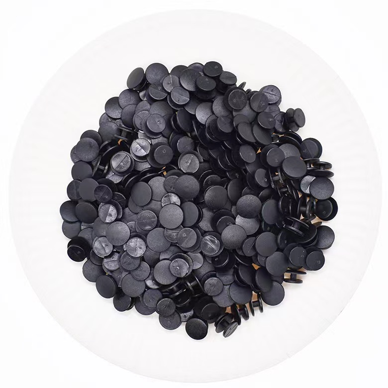 1000pcs Kancing Plastik Warna Hitam Untuk Hiasan Sepatu Charms Dan Gelang Charms