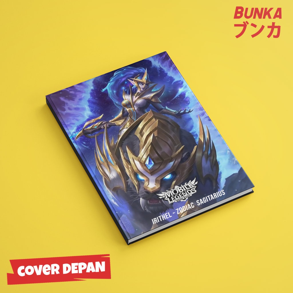 

Notebook Mobile legends Irithel Zodiac Sagitarius Hardocover A5 Buku tulis catatan Notes Agenda planner Jurnal