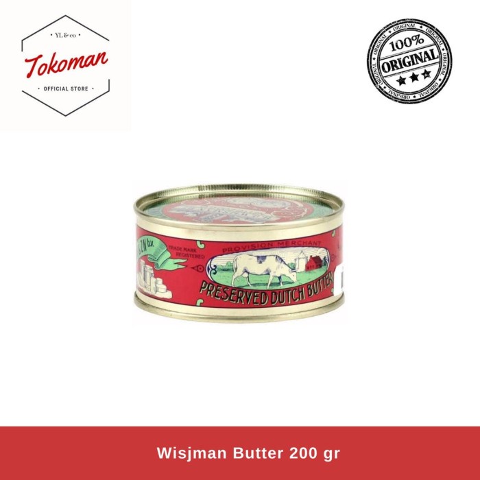 

Ee51F10 Wijsman Butter 200 Gr / Mentega 6ddv