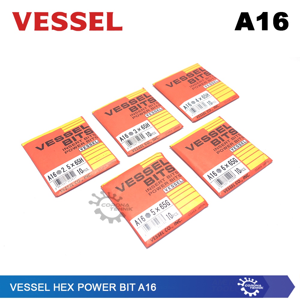 Mata Hexagonal - Made in Japan - Vessel Hex Power Bit A16