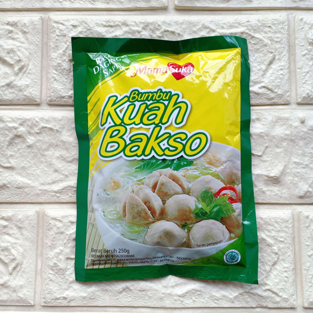 Mamasuka Bumbu Kuah Bakso 250gr Rasa Daging Sapi Penyedap Rasa Baso Instan mama suka 250 gram gr g