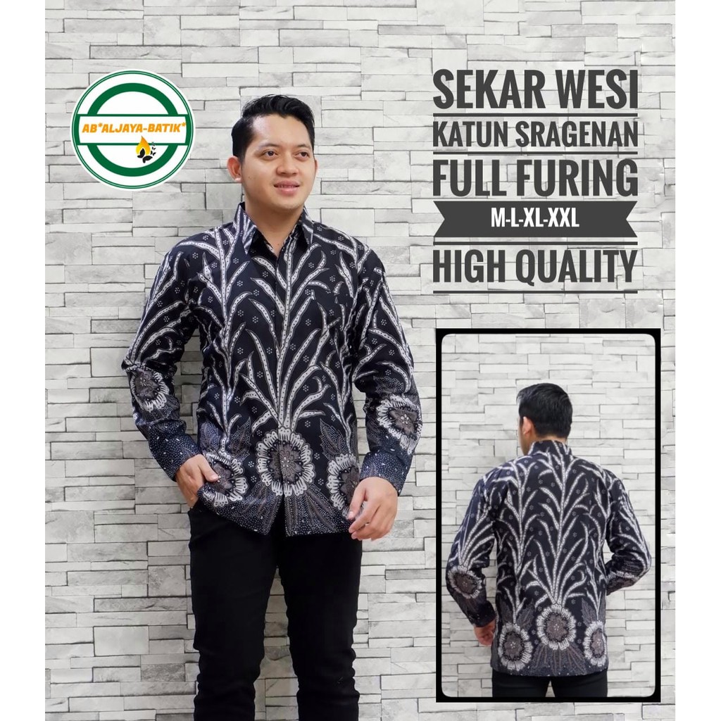 SEKAR WESI ALJAYA KEMEJA BATIK SOLO PRIA LENGAN PANJANG PENDEK LAPIS FURING ATASAN PREMIUM MODERN KATUN HALUS PARAMARTA TAKO SAWUNG  GALING  YUDISTIRA  BINTANG DELING WISMAYA TRUNTUM IRENGAN KETAMAN IJO GALING BIRU KEMBANG SAJEN HUTAMA PARANG LIRIS MAHESA