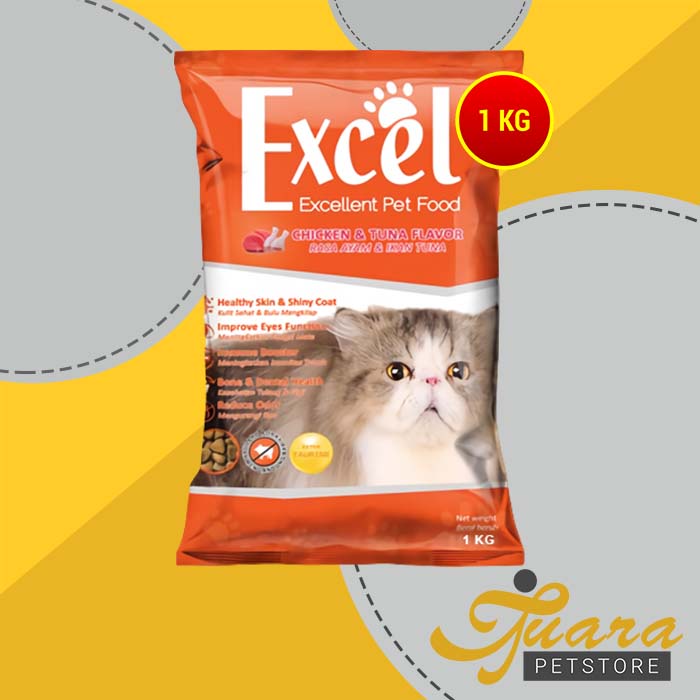 Makanan Kucing Excel Cat Food 1 KG