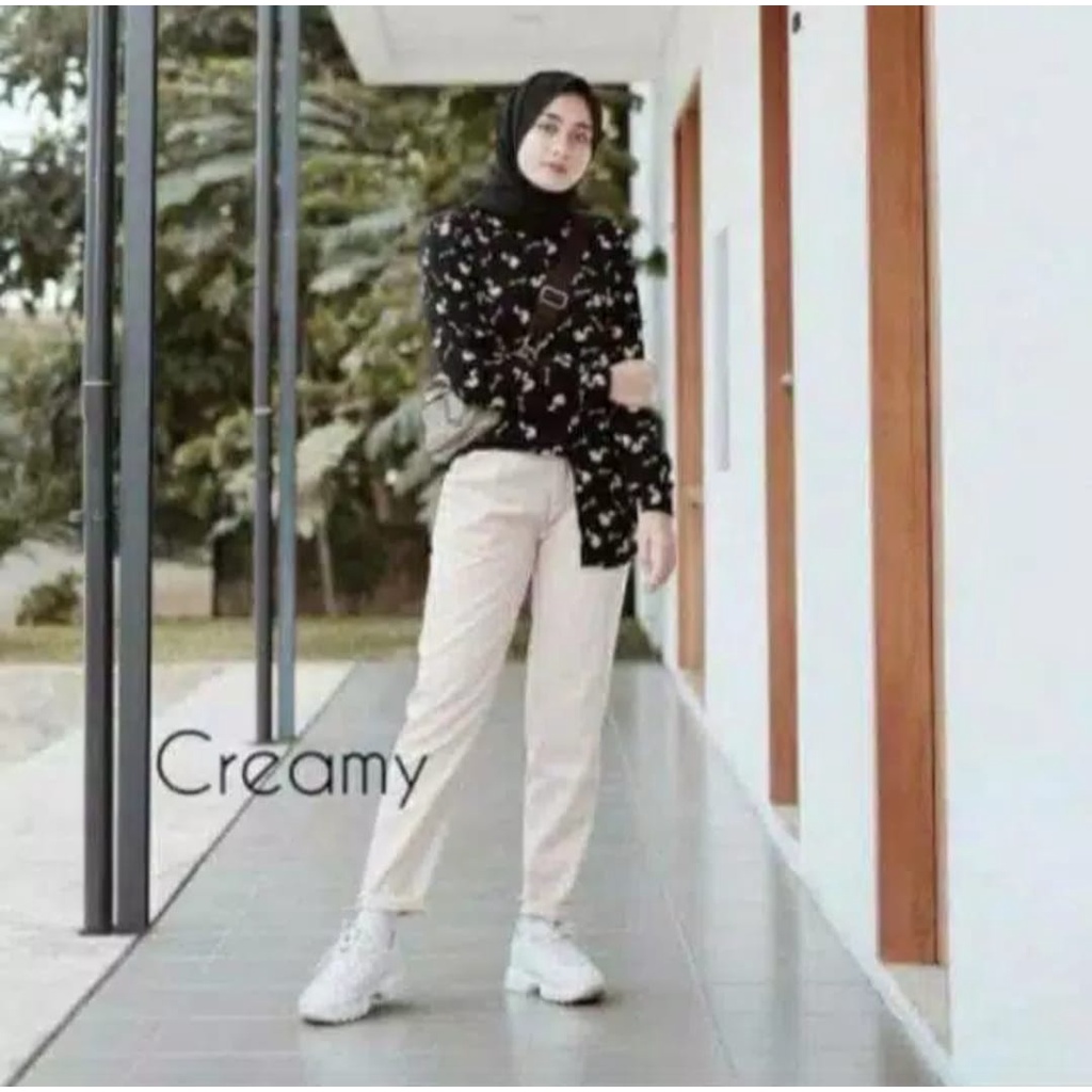 BAGGY PANTS PREMIUM AMERICAN DRILL CELANA PANJANG WANITA CELANA KANTOR KERJA