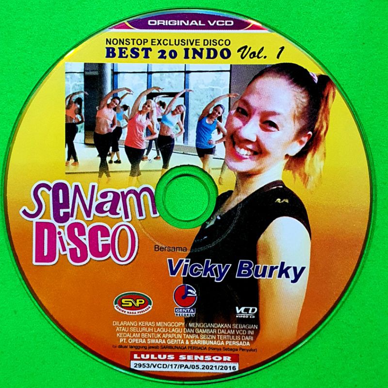 VCD ORIGINAL VIDEO SENAM DISCO AEROBIC
