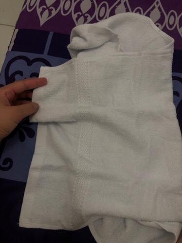 Handuk Putih Hotel Salon Pijat Refleksi Kaki 35x80
