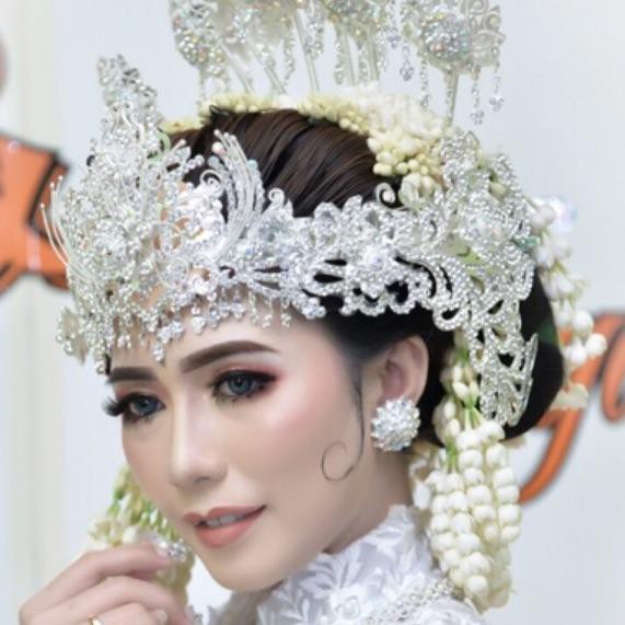 Mahkota Siger Sunda Ciki Daun Akar Wangi Crystal Aksesories Pengantin