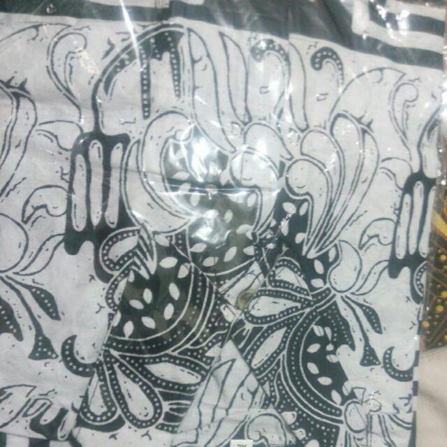 Cemen Batik Hrb026 Kenongo Kemeja Tosca Pendek Pekalongan Padi M L Xl Sogan Tulis Halus Kemeja Batik