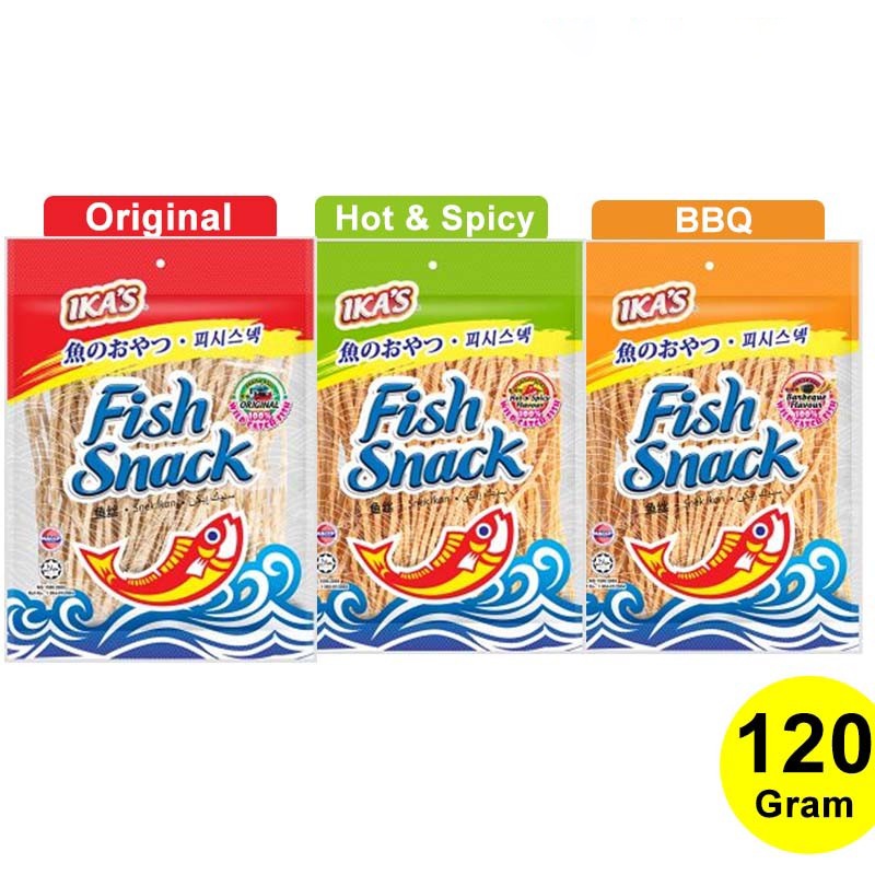 Ika Fish Snack 120gr | Fish Snack Merk Ika's | JUHI SNACK CEMILAN IKAN