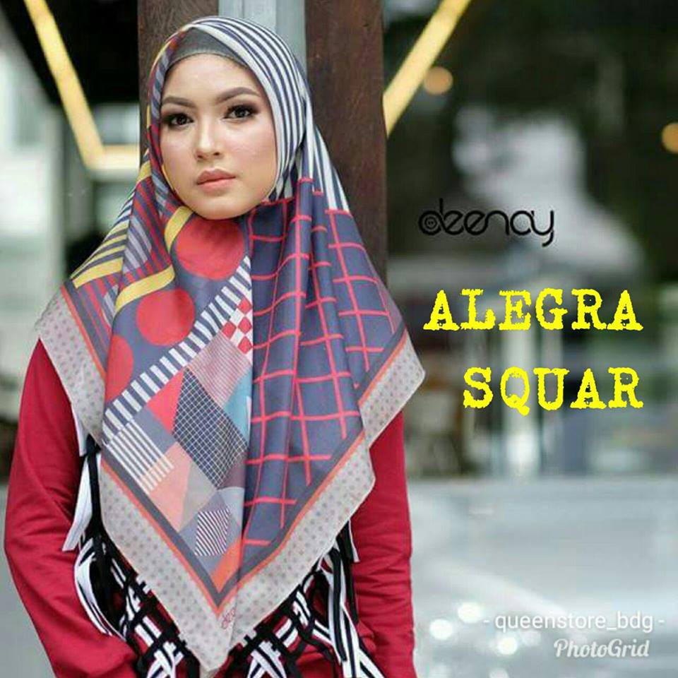 HIJAB SEGI EMPAT VOAL PRINTED BY BEEME KERUDUNG PRINT SCARF