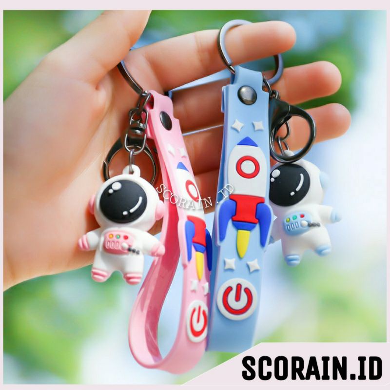 GANTUNGAN KUNCI BONEKA PVC ASTRONOT | GANCI KATAKTER BONEKA ASTRONOT | GANTUNGAN KUNCI RUMAH KUNCI MOBIL MOTOR GANTUNGAN TAS RANSEL TAS SELEMPANG | ASTRONAUT KEYCHAIN LUCU MURAH KEKINIAN