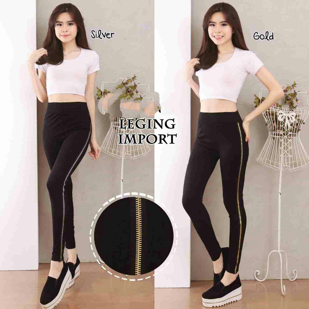 LEGGING ZIPER SPANDEX