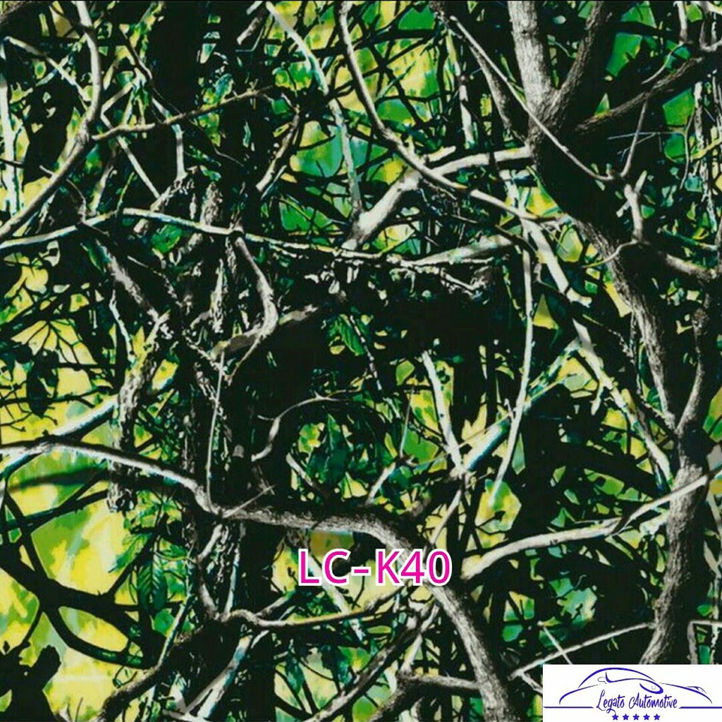 READY LC-K40 Film Water Transfer Printing WTP Carbon Celup Murah Motif Kamuflase Camo Kamo Ranting K