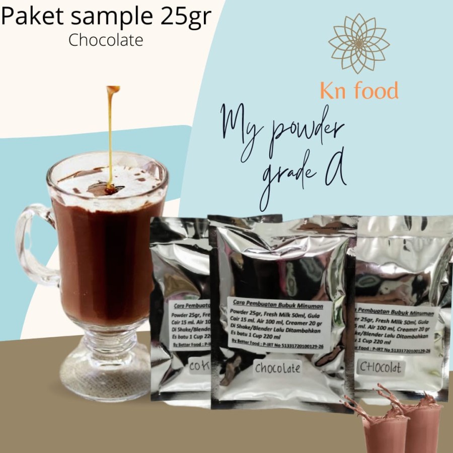 

PAKET SAMPEL 25 GR MY POWDER GRADE A CHOCOLATE.