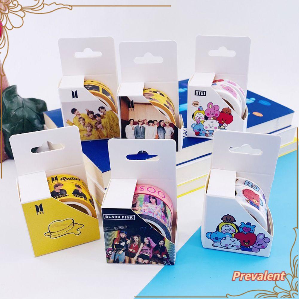 Stiker Kertasselotip Washi Gambar Kupukupu Untuk Dekorasi Scrapbookalbum Foto BT21