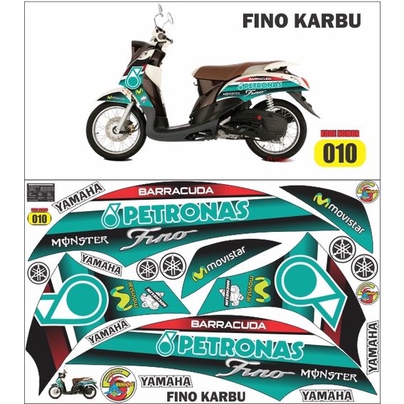 striping/decal/sticker variasi fino karbu mandalika petronas