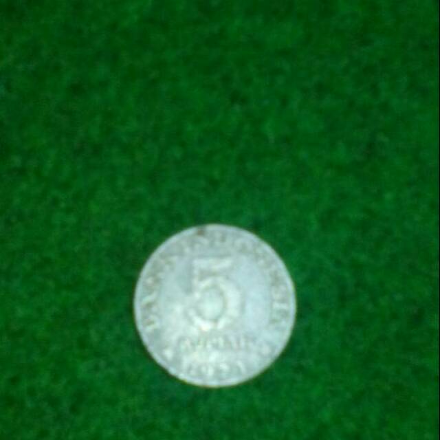 Uang Koin 5 rupiah 1974